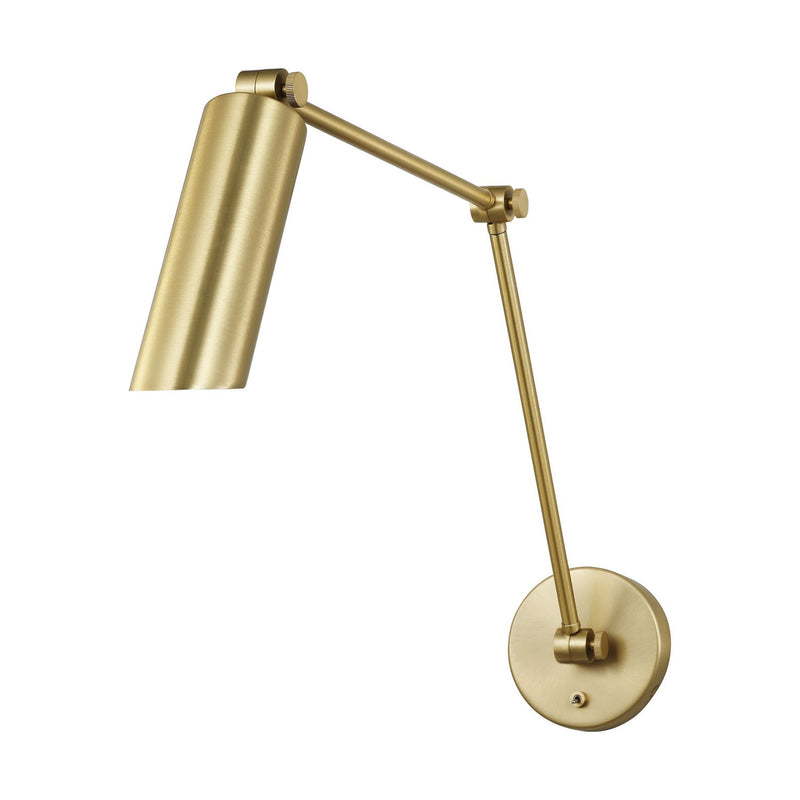Visual Comfort Studio DJW1131SB One Light Wall Sconce, Satin Brass