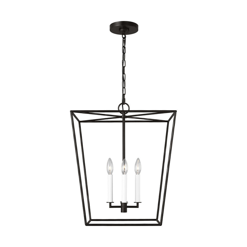 Visual Comfort Studio EC1344AI Four Light Lantern, Aged Iron