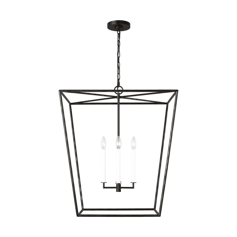 Visual Comfort Studio EC1364AI Four Light Lantern, Aged Iron