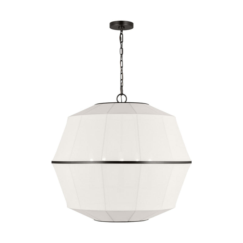 Visual Comfort Studio EP1475AI Five Light Chandelier, Aged Iron