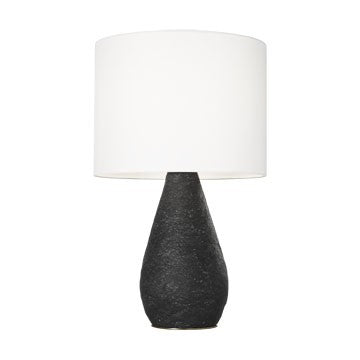 Visual Comfort Studio ET1531BLW One Light Table Lamp, Black Wash