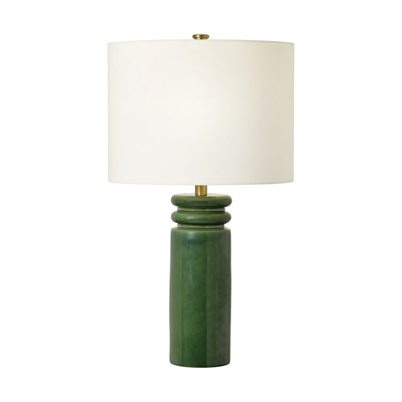 Visual Comfort Studio ET1541GLG One Light Table Lamp, Glossy Light Green