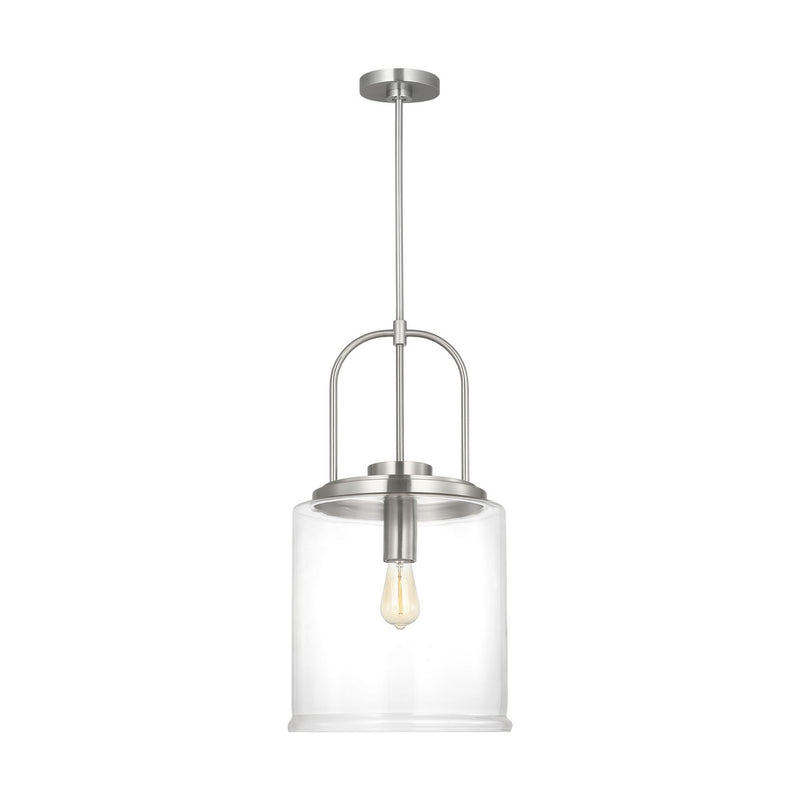 Visual Comfort Studio GLP1051BS One Light Pendant, Brushed Nickel