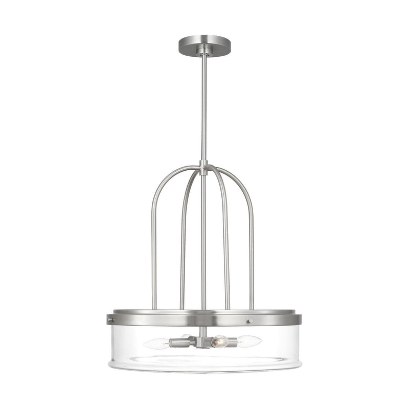 Visual Comfort Studio GLP1064BS Four Light Pendant, Brushed Nickel
