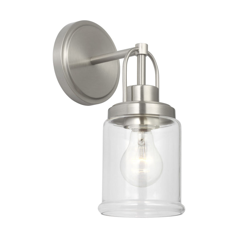 Visual Comfort Studio GLV1071BS One Light Vanity, Brushed Nickel