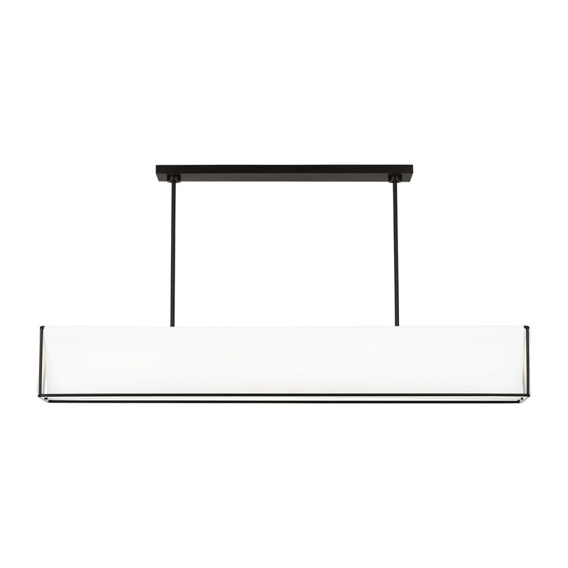 Visual Comfort Studio KC1151AI LED Linear Chandelier, Aged Iron