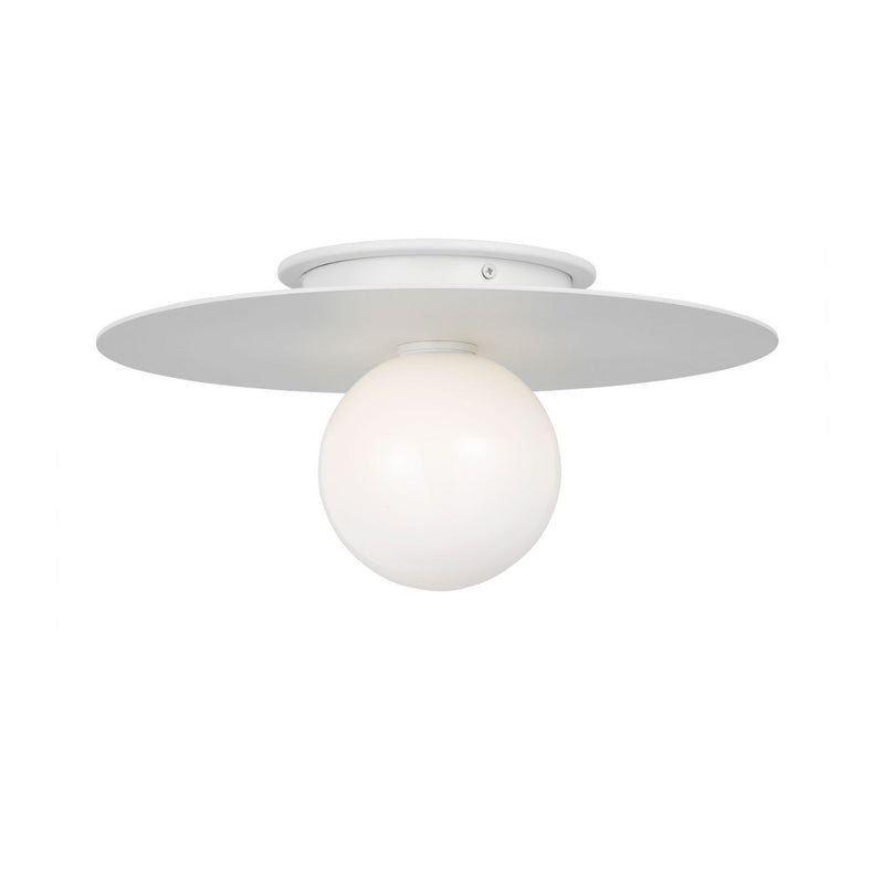 Visual Comfort Studio KF1011MWT One Light Flush Mount, Matte White