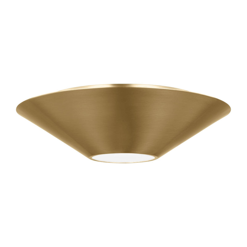 Visual Comfort Studio KF1111BBS LED Flush Mount and Sconce, Burnished Brass