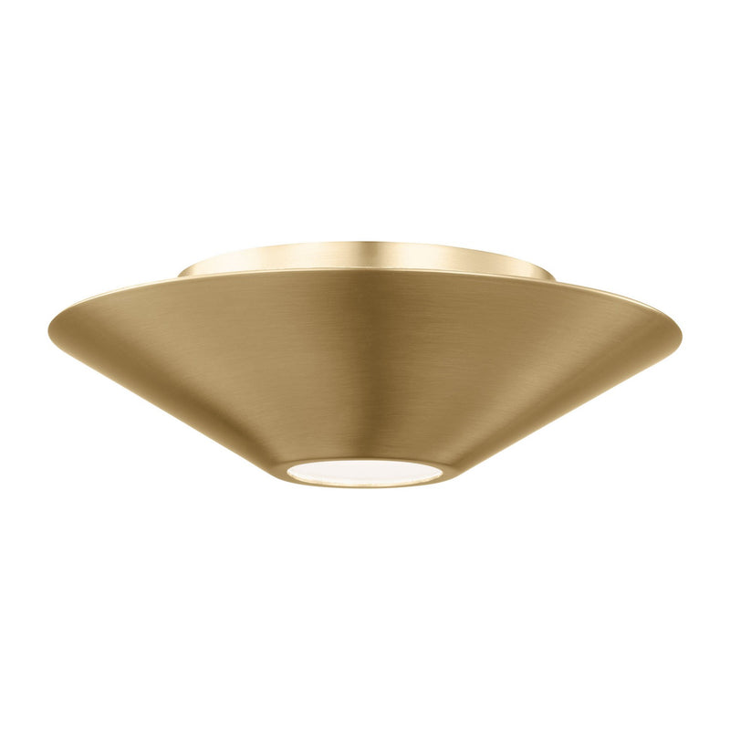 Visual Comfort Studio KF1121BBS LED Flush Mount and Sconce, Burnished Brass
