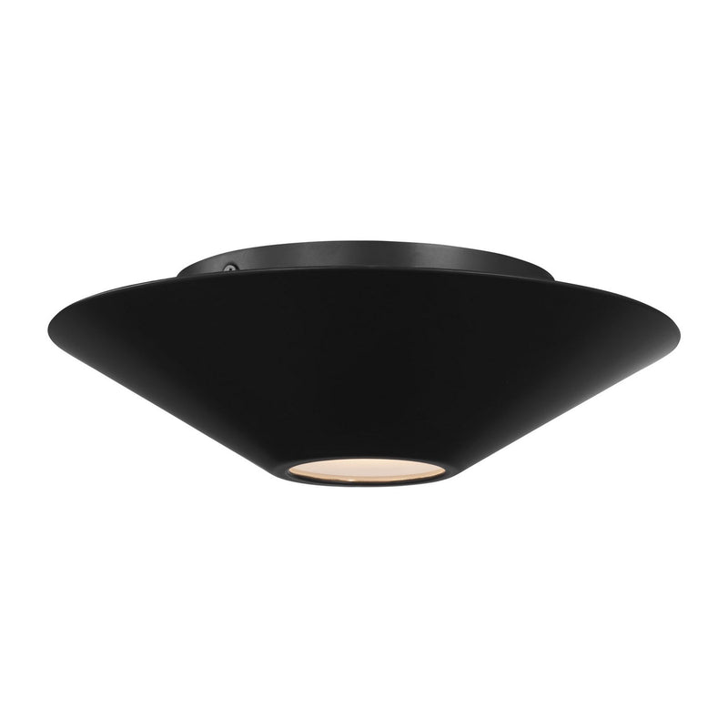 Visual Comfort Studio KF1121MBK LED Flush Mount and Sconce, Midnight Black