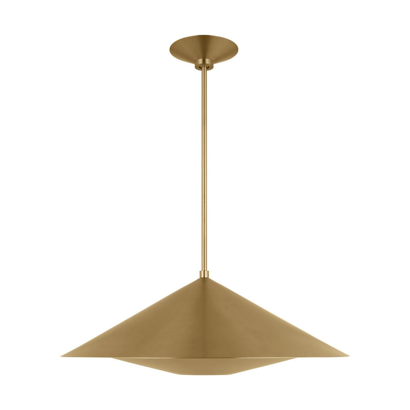 Visual Comfort Studio KP1171BBS One Light Pendant, Burnished Brass