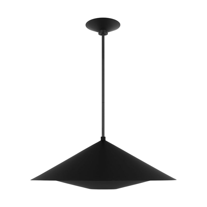 Visual Comfort Studio KP1171MBK One Light Pendant, Midnight Black