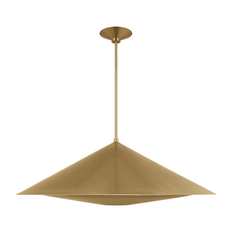 Visual Comfort Studio KP1181BBS One Light Pendant, Burnished Brass