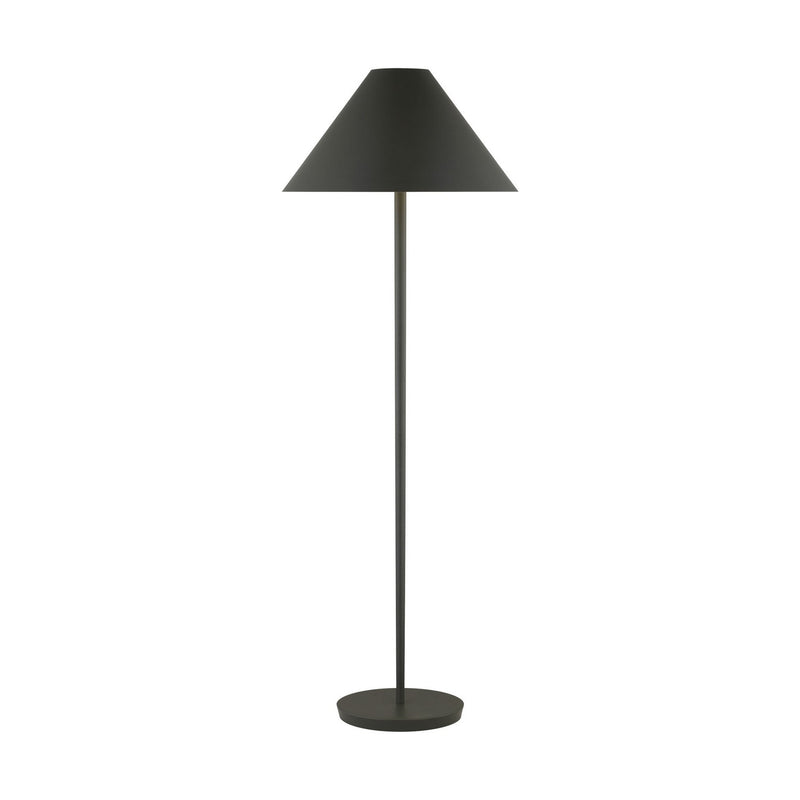 Visual Comfort Studio KT1451MCB One Light Floor Lamp, Matte Charcoal Black
