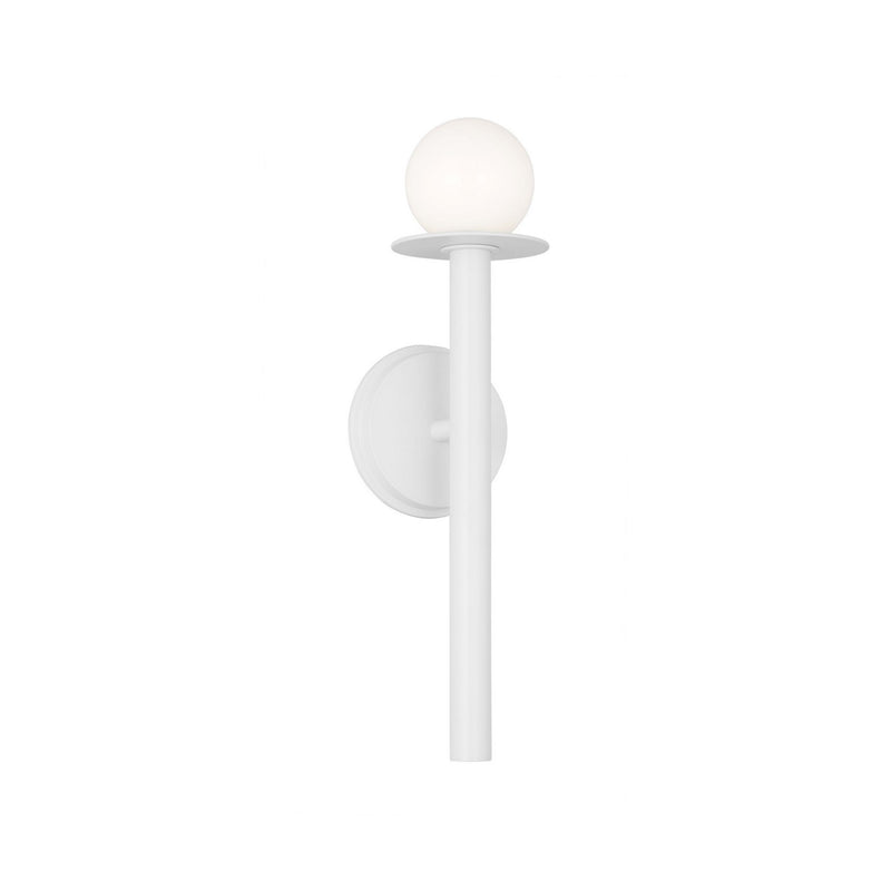 Visual Comfort Studio KW1001MWT One Light Wall Sconce, Matte White