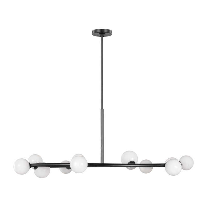 Visual Comfort Studio SLC10612AI 12 Light Chandelier, Aged Iron