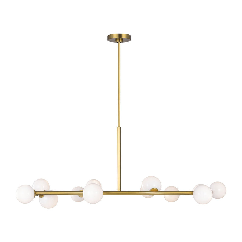Visual Comfort Studio SLC10612BBS 12 Light Chandelier, Burnished Brass