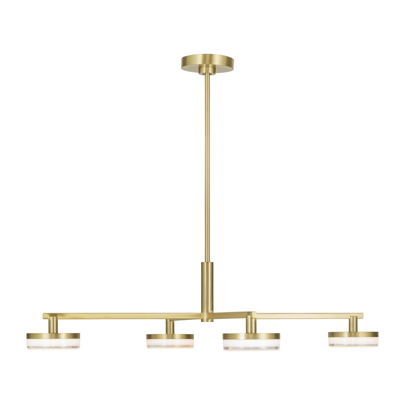 Visual Comfort Studio SLC1074BBS LED Chandelier, Burnished Brass