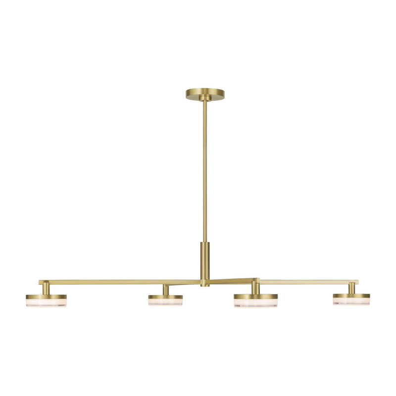 Visual Comfort Studio SLC1084BBS LED Chandelier, Burnished Brass