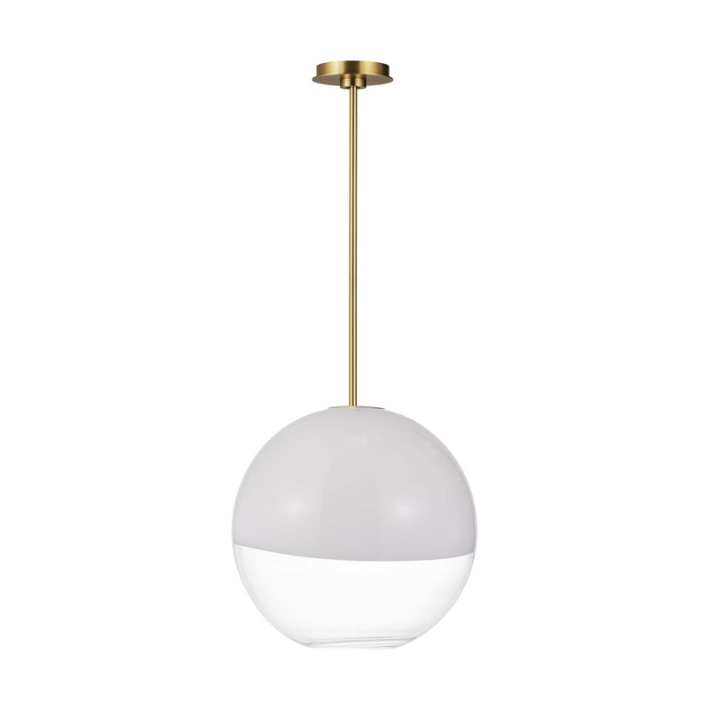Visual Comfort Studio SLP1011BBS One Light Pendant, Burnished Brass