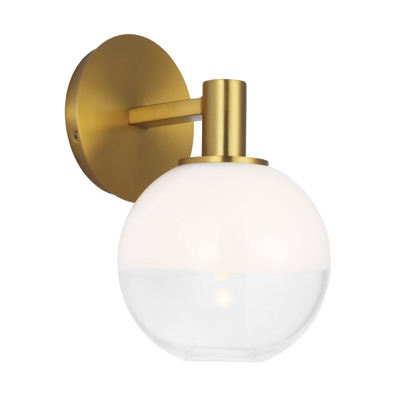 Visual Comfort Studio SLV1001BBS One Light Wall Sconce, Burnished Brass