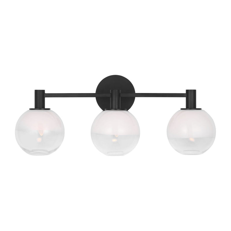 Visual Comfort Studio SLV1003AI Three Light Vanity, Aged Iron