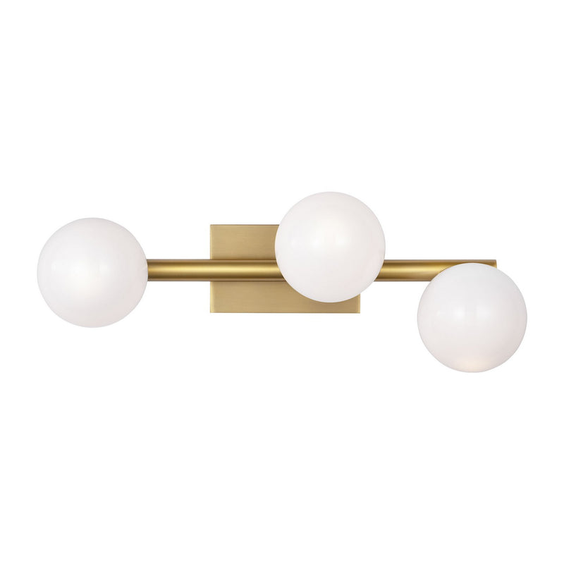 Visual Comfort Studio SLW1043BBS Three Light Wall Sconce, Burnished Brass