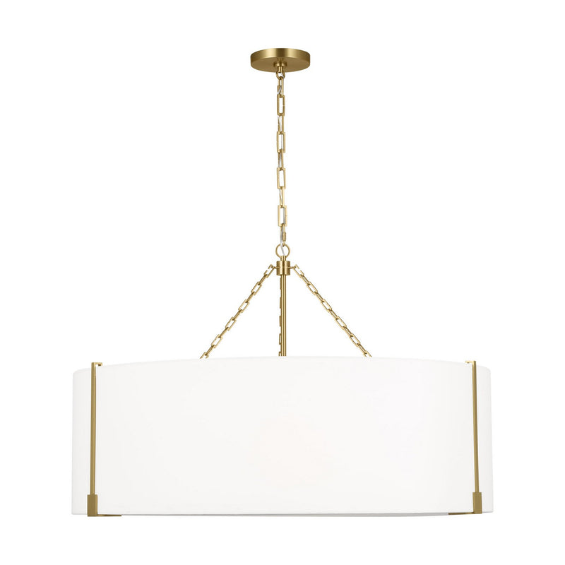 Visual Comfort Studio TFC1114BBS Four Light Pendant, Burnished Brass