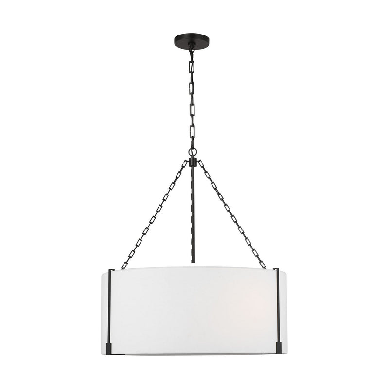 Visual Comfort Studio TFC1123AI Three Light Pendant, Aged Iron
