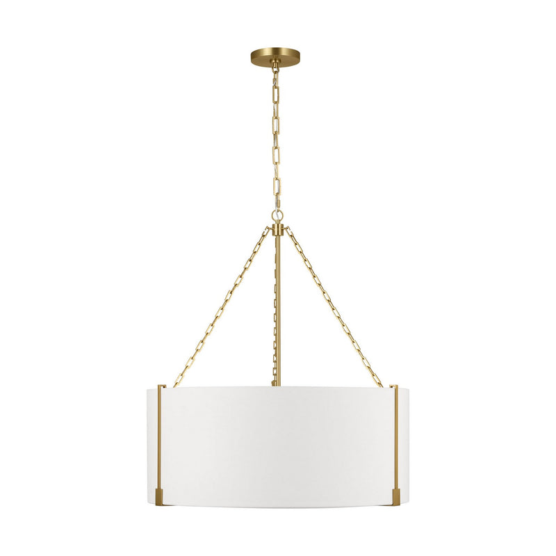 Visual Comfort Studio TFC1123BBS Three Light Pendant, Burnished Brass