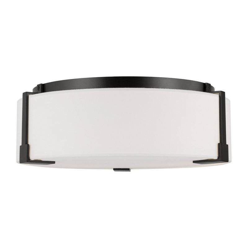Visual Comfort Studio TFF1002AI Two Light Flush Mount, Aged Iron