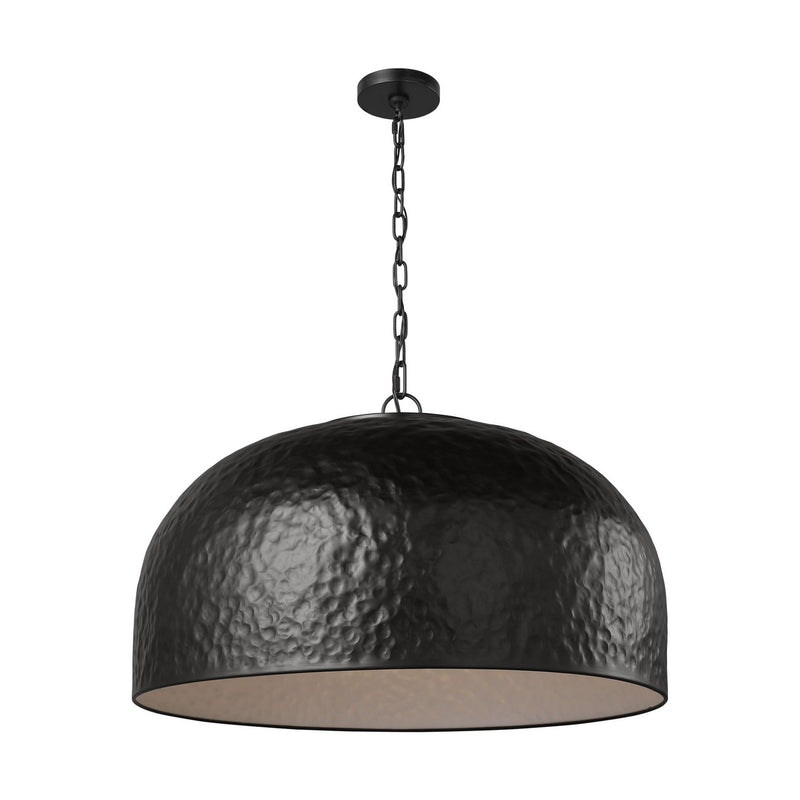 Visual Comfort Studio TFP1041AI One Light Pendant, Aged Iron
