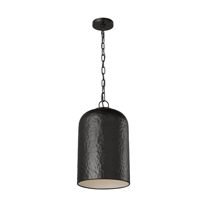 Visual Comfort Studio TFP1051AI One Light Pendant, Aged Iron