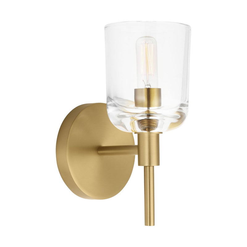 Visual Comfort Studio TFV1001BBS One Light Wall Sconce, Burnished Brass