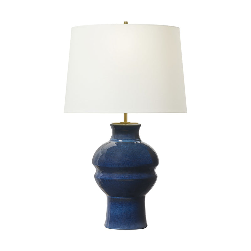 Visual Comfort Studio TT1271MBB One Light Table Lamp, Mix Blue Brown