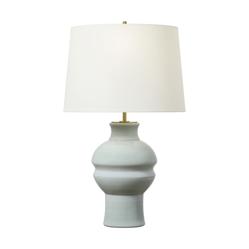 Visual Comfort Studio TT1271SGR One Light Table Lamp, Silk Green