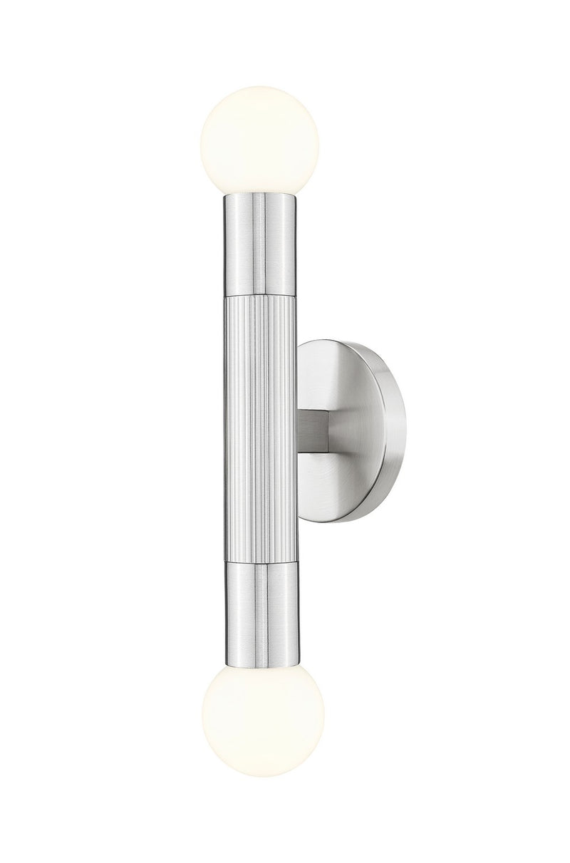 Z-Lite 1956-2S-BN Two Light Wall Sconce, Brushed Nickel