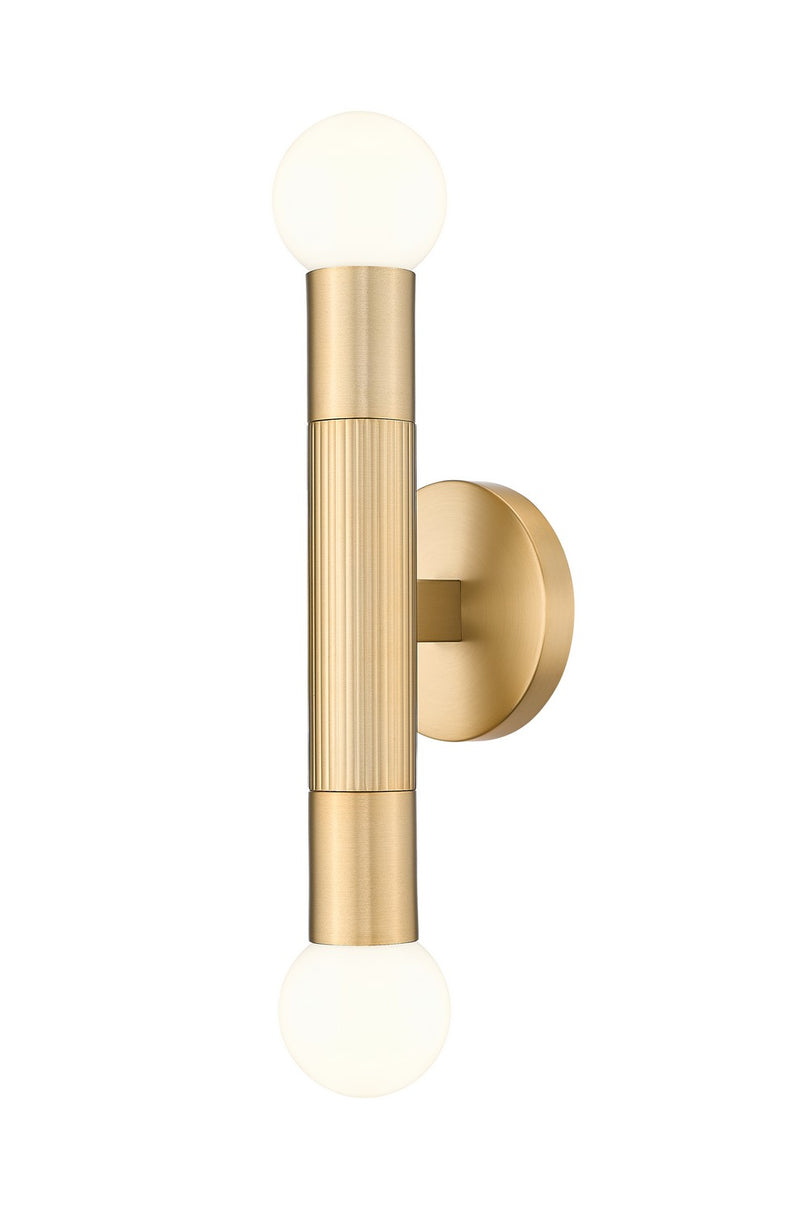 Z-Lite 1956-2S-MGLD Two Light Wall Sconce, Modern Gold