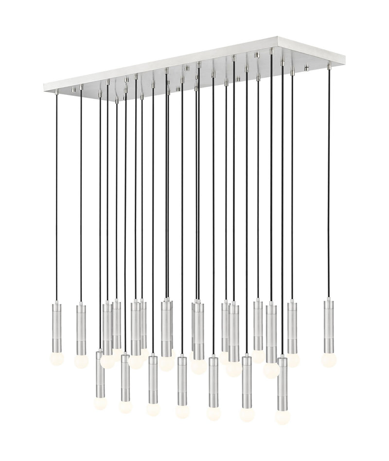 Z-Lite 1956P-23L-BN 23 Light Linear Chandelier, Brushed Nickel