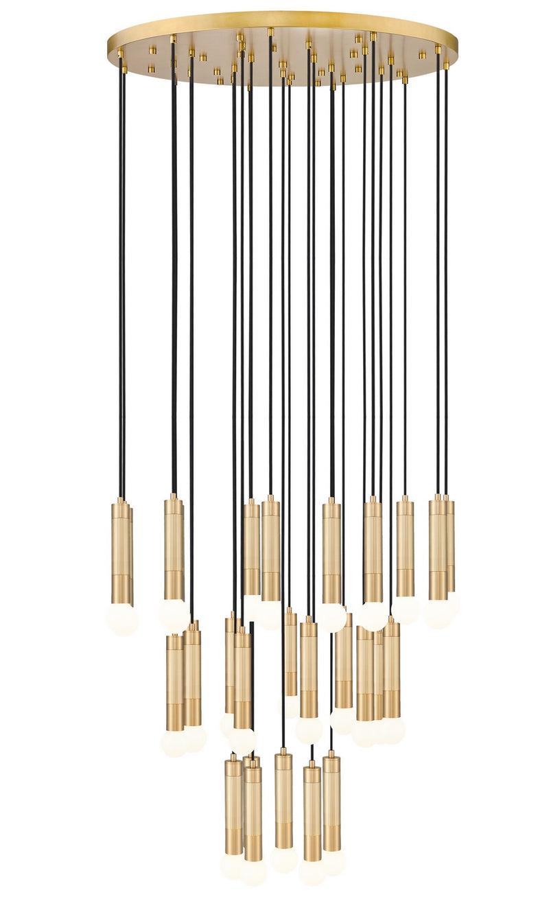 Z-Lite 1956P-27R-MGLD 27 Light Chandelier, Modern Gold