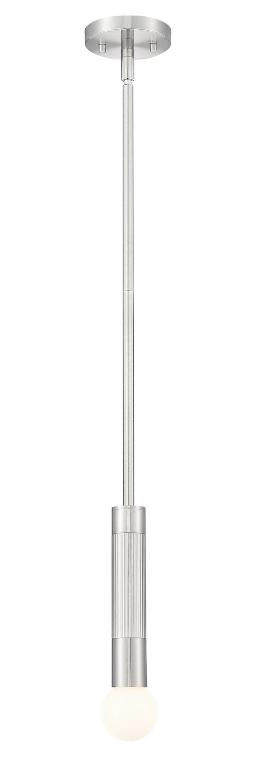 Z-Lite 1956P-ROD-BN One Light Pendant, Brushed Nickel