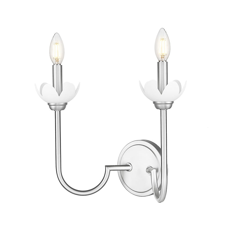 Z-Lite 352-2S-BN Two Light Wall Sconce, Brushed Nickel