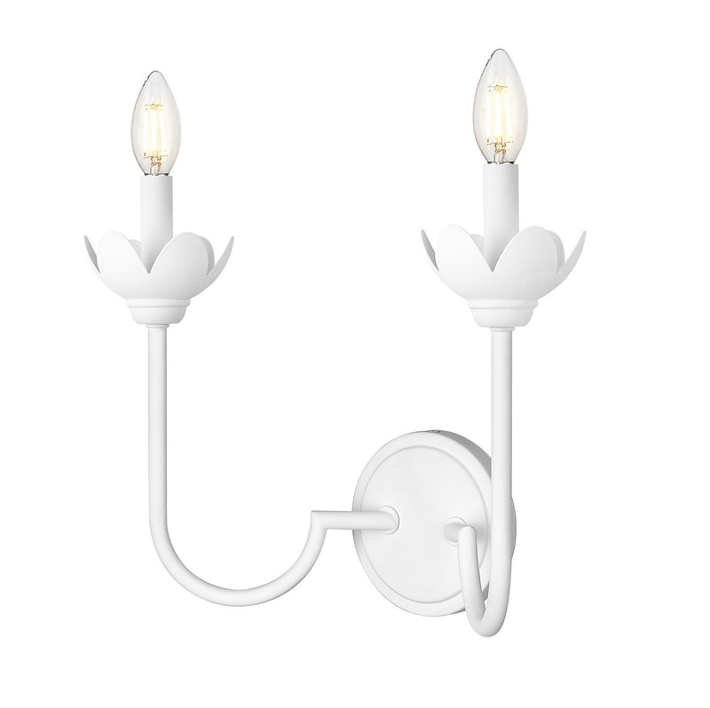 Z-Lite 352-2S-TW Two Light Wall Sconce, Tundra White