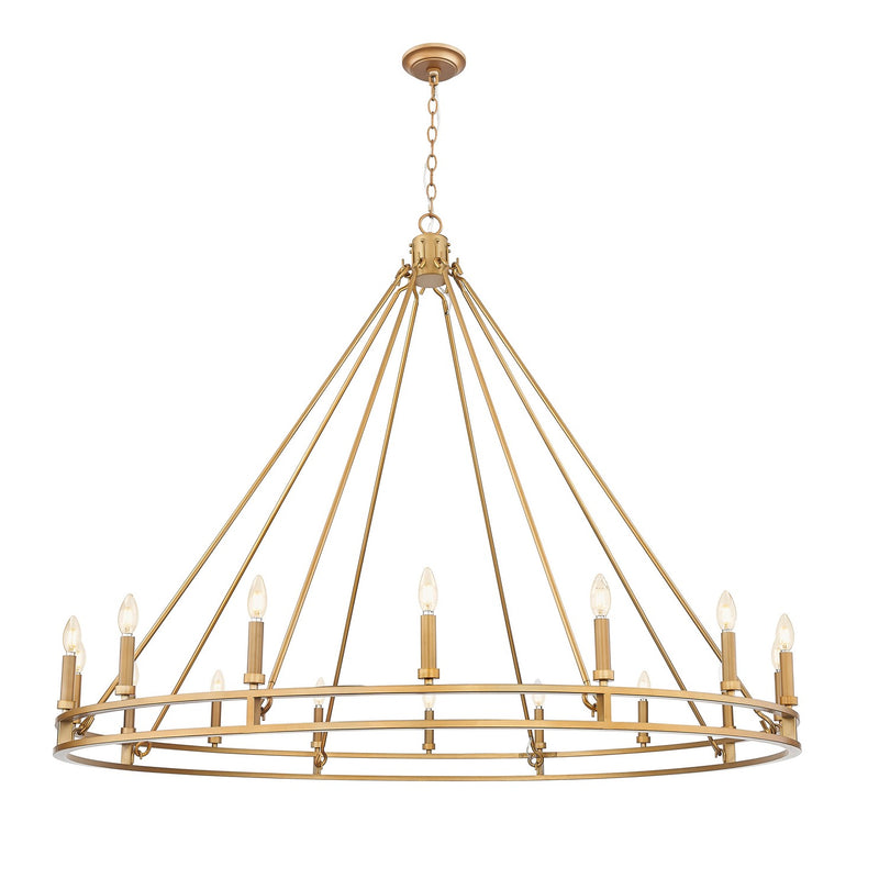 Z-Lite 4005-16SBR 16 Light Chandelier, Signature Brass
