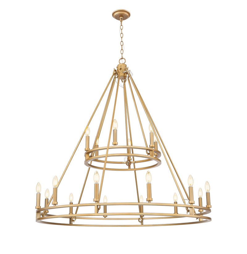 Z-Lite 4005-18SBR 18 Light Chandelier, Signature Brass