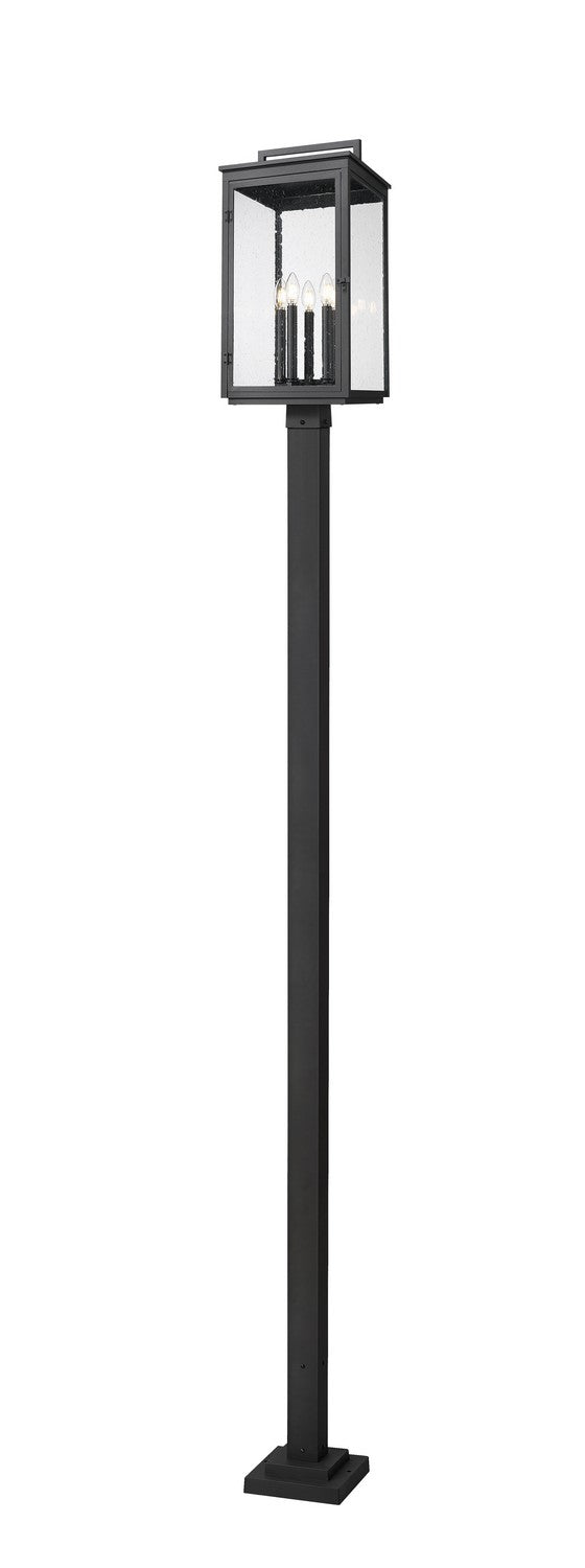 Z-Lite 5019PHXLS-536P-BK Five Light Outdoor Post Mount, Sand Black