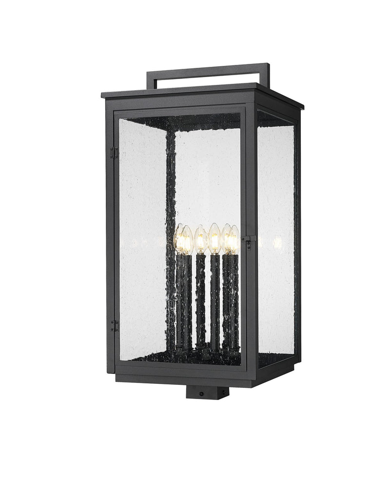 Z-Lite 5019PHXXLS-BK Six Light Outdoor Post Mount, Sand Black