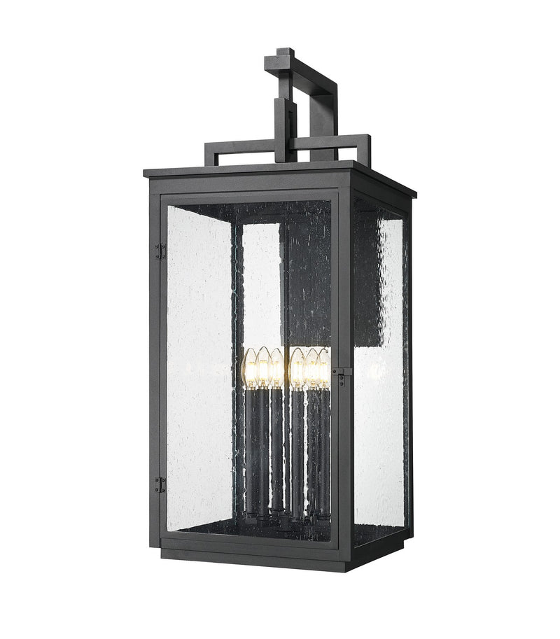 Z-Lite 5019XXL-BK Six Light Outdoor Wall Mount, Sand Black
