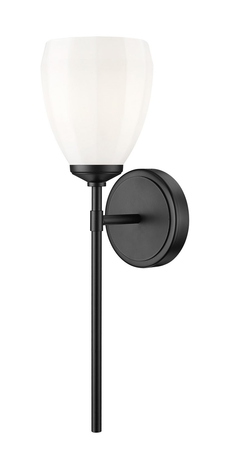 Z-Lite 7004-1S-MB One Light Wall Sconce, Matte Black