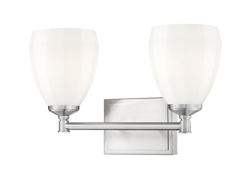 Z-Lite 7004-2V-BN Two Light Vanity, Brushed Nickel
